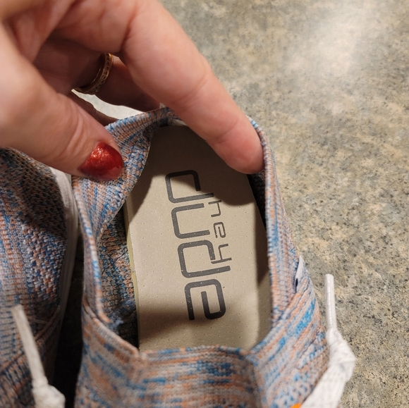 Hey Dude womens knit halo size 8 BWT azure coral - Picture 5 of 12